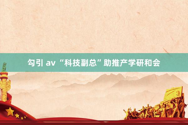 勾引 av “科技副总”助推产学研和会