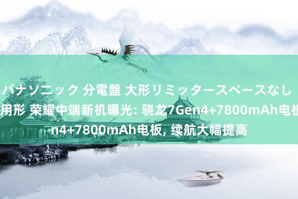 パナソニック 分電盤 大形リミッタースペースなし 露出・半埋込両用形 荣耀中端新机曝光: 骁龙7Gen4+7800mAh电板, 续航大幅提高