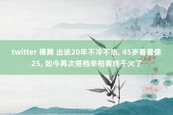 twitter 裸舞 出谈20年不冷不热, 45岁看着像25, 如今再次搭档辛柏青终于火了