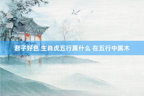 君子好色 生肖虎五行属什么 在五行中属木