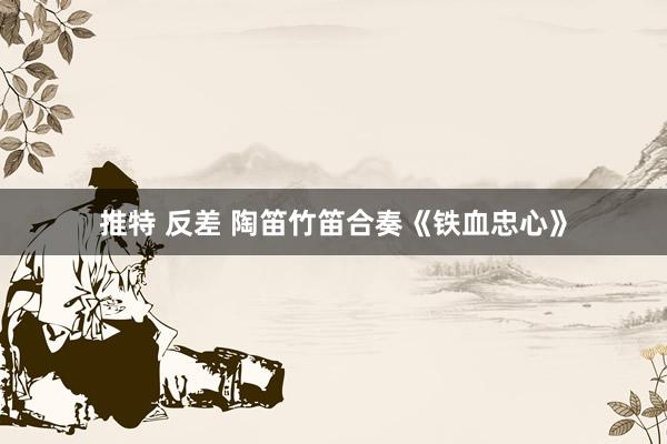 推特 反差 陶笛竹笛合奏《铁血忠心》