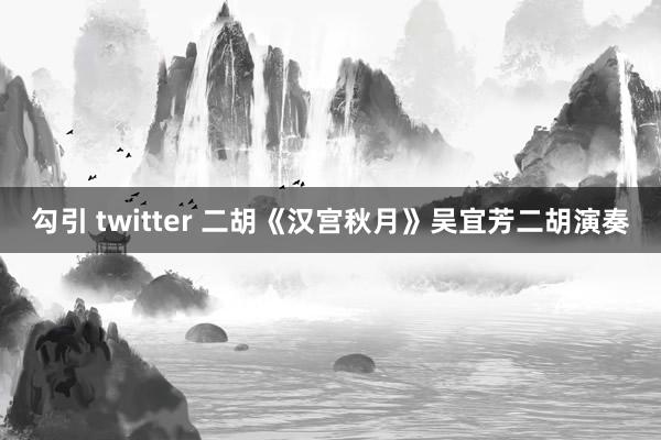 勾引 twitter 二胡《汉宫秋月》吴宜芳二胡演奏